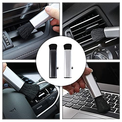 2 Pcs Retractable Keyboard Cleaning Brush Computer Cleaning Tool Dust Removal Brush for Desktop Table