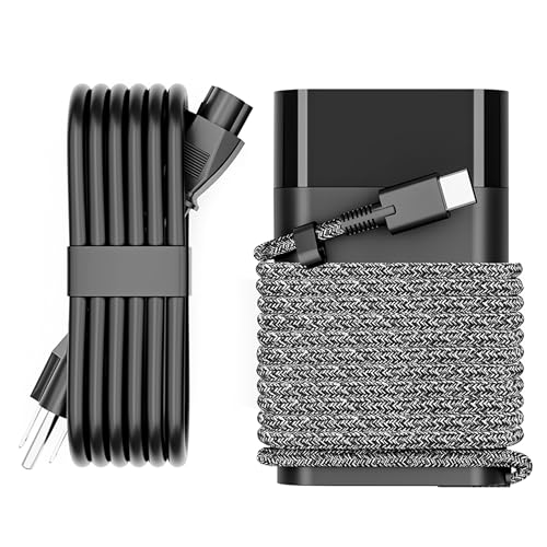 WZXHU 65W Slim USB C Laptop Charger Compatible with HP Spectre, Envy, Elitebook x360, Omnibook, Pavilion, Chromebook, Elite x2 Fast Charging Type C Power Adapter - Portable Travel Cord - color: Diamine Jet Black