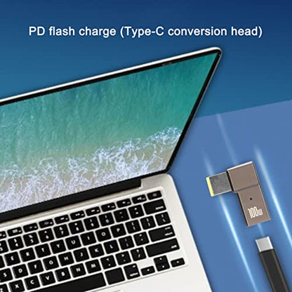 USB C to Slim Tip Adapter, PD Charge Converter 100W 5A Laptop USB C Female Input to Slim Tip for Thinkpad T Series Yoga G50 Z X E Series