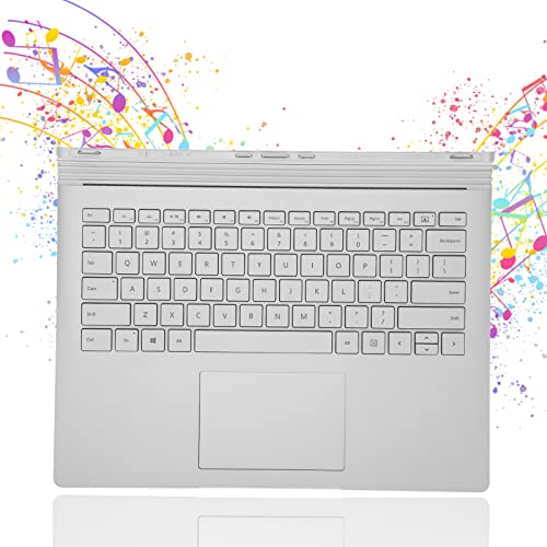 Diyeeni Keyboard for Surface Book, Portable Replacement Keyboard for Microsoft Book Base 1704 1705 1785, Multifunctional Full Key Keyboard, Comfortable Buttons