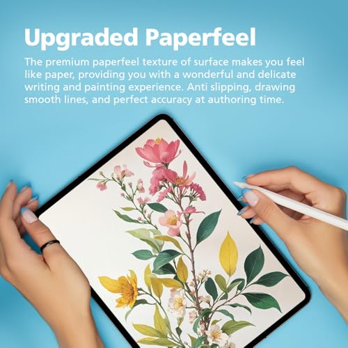 [2-Pack] Paperfeel Screen Protector for Lenovo Tab P12/Xiaoxin Pad Pro 12.7" 2023/Lenovo Idea Tab Pro 2025, Anti-Glare Matte PET Film for Drawing and Writing Like on Paper, High Responsive Touch, Easy Installation - size: Lenovo Tab P12/Xiaoxin Pad Pro 12