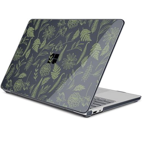 Batianda Case for Microsoft Surface Laptop 13 inch 2025 2026,Sage Botanical | Fits Model 2095, Artistic Patterns Ultra-Slim Lightweight Scratch-Resistant Hard Shell with Professional Protection - color: Plant branches