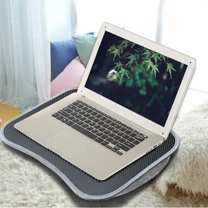 Lap Desk with Cushioned Pillow for Laptops Portable Writing Tray for Work, for Home & Travel Use Without Handle