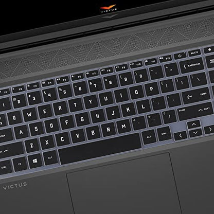 Keyboard Cover for 2026-2023 HP Victus 15 Gaming Laptop 15.6"/Victus 16.1" 15z-fb200/100 15t-fa100 15-fa2013dx 15-fa2082wm 15-fb3001nr 15-fb3093dx fa0033dx 16-d0506la 16-s1023dx 16-r1006ns 16-e0076ax - color: Black