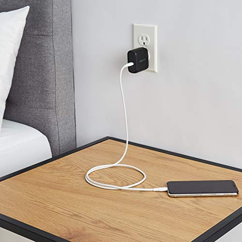 Amazon Basics 65W One-Port GaN USB-C Wall Charger with Power Delivery PD 3.0, Foldable Plug, Portable, Fast Charging for Laptops, Tablets & Phones, Non-PPS, Black - color: Black, style: 65W (1 USB-C)