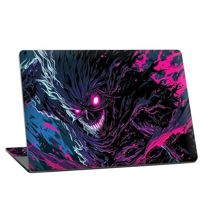 Universal Laptop Skin Sticker with 2 Wrist Pad Skins, Waterproof Scratch Resistant Vinyl Laptop Cover Decal, Cut to Fit for 11–15.6 Inch MacBook HP Dell Lenovo, Devil - color: Devil