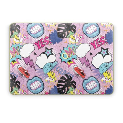 Glossy Glitter Laptop Skin Compatible with Apple MacBook Neo - OMG Yes - Premium 3M Vinyl Protective Wrap Decal Cover - Easy to Apply | Crafted in the USA by MightySkins - color: Omg Yes, size: MacBook Neo Full Cover Skin, style: Glossy Glitter Finish