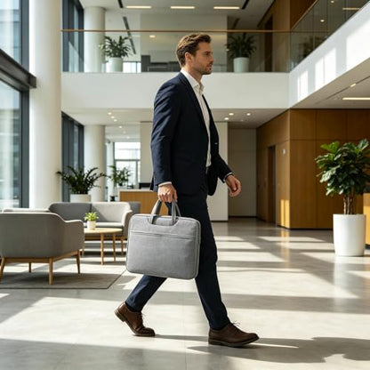 Laptop Case Sleeve with Handle,Spacious Laptop Bag with Pocket,Laptop Sleeve for Laptop Tablet Man Woman - color: Grey