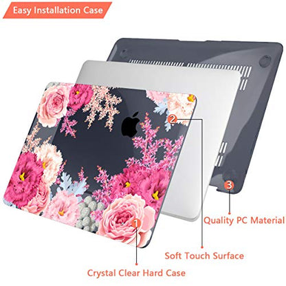 CISSOOK Compatible with MacBook Pro 14 inch Case 2026-2021 M5 M4 M3 M2 M1 | A3434 A3427 A3426 A3112 A3185 A3401 A2918 A2992 A2779, 5in1 Kit Hard Shell Case, Scratch Resistant, Gorgeous Flowers﻿ - color: 14inch-Gorgeous Flowers