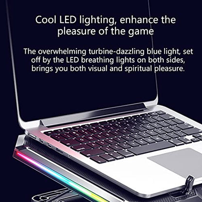 Laptop Stand with Cooling Notebook Pad Portable Bracket RGB Light Effect for Gaming Notebook Computer Cooling Bracket
