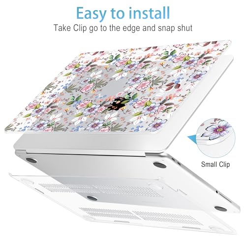 Mektron Case for 2026 MacBook Neo 13-inch A18 Pro chip A3404 Laptop Cover with 13-inch (Diagonal) Liquid Retina Display+ Keyboard Cover+ Screen Protector, Daisy C513 - color: Daisy C513