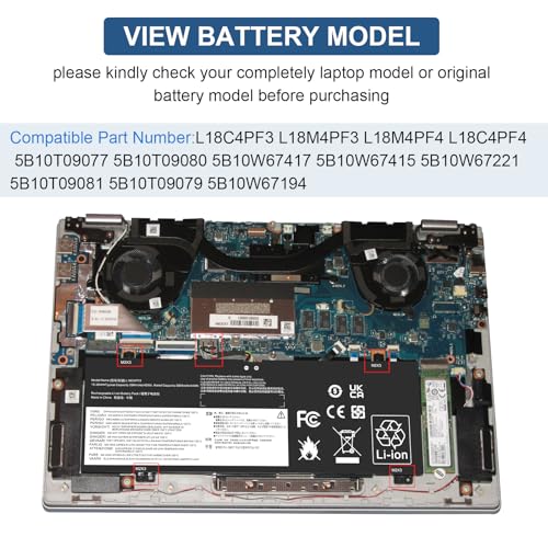L18C4PF3 L18M4PF3 L18M4PF4 L18C4PF4 Laptop Battery for Lenovo ideapad C340-14API C340-14IML C340-14IWL S540-14API S540-14IML S540-14IWL Flex-14IML Flex-14API 81SS000DUS 81SS0005US 5B10T09081 - size: 9.56*3.38*0.16inch