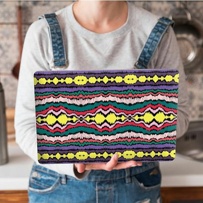 Universal Laptop Skin Sticker with 2 Wrist Pad Skins, Waterproof Scratch Resistant Vinyl Laptop Cover Decal, Cut to Fit for 11–15.6 Inch MacBook HP Dell Lenovo, Geometric Folk Qrnament - color: Geometric Folk Qrnament