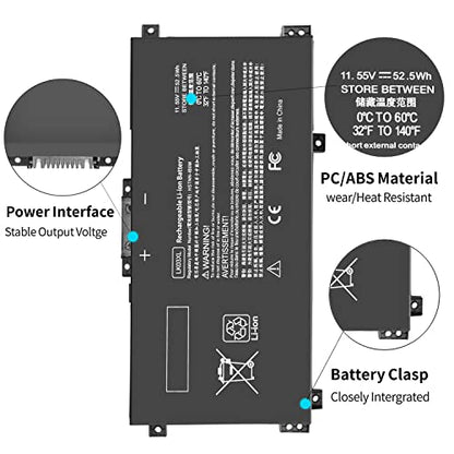 LK03XL l09281-855 Battery for HP Envy X360 15m-bp1xx 15m-bq1xx 15m-bp112dx 15m-bp111dx 15m-bp011dx 15m-bp012dx 15m-cn0011dx 15m-cn0012dx 17m-ae0xx 15-bp 15-bq 15-cn 17-ae 17-bw L09280-855 916814-855 - size: 7.35 x 3.5 x 0.5 inches LK03XL BATTERY