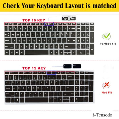 Keyboard Cover for 15.6" HP ProBook 450 G8 G9 G10/HP ProBook 455 G8 G9 G10/HP ProBook 650 G8/HP Zbook Power G8 G9, New HP ProBook 15.6'' Keyboard Skin(NOT fit HP ProBook 450/455/650 G6 G7) Black - color: Black