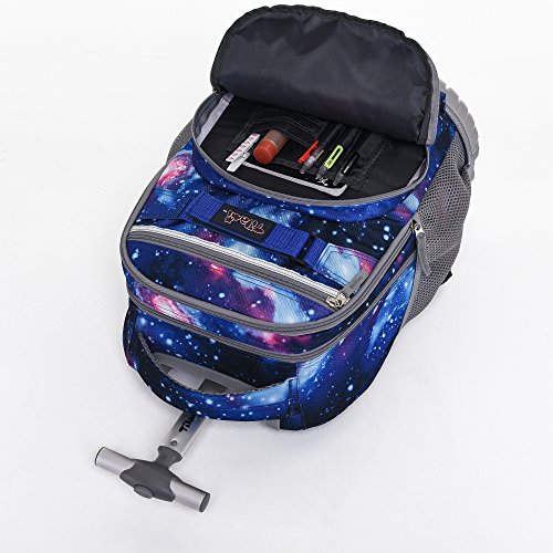 Tilami Rolling Backpack 18 inch Boys and Girls Laptop Backpack - color: Galaxy