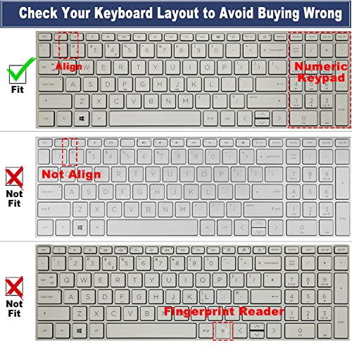 Keyboard Cover for 17.3 HP Laptop 17 17-cp 17z-cp 17-cn 17z-cp000 17-cp0056 17-cp1035cl 17-cp2124od 17-cp0700dx 17-cp0025cl 17-cp0031 17-cp0004dx 17-cp0035cl 17cp0097nr 17-cp0002ds 17-cp1124od - color: MintGreen(Regular Letters)