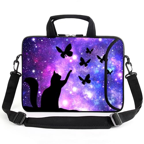 13" laptop bag laptop sleeve chromebook case adjustable shoulder strap with handle accessory pocket for men women (RYD-13-11) - color: Ryd-13-11