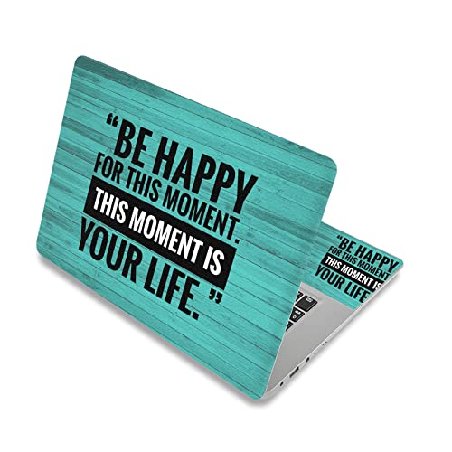 Laptop Skin Sticker Decal,12" 13" 13.3" 14" 15" 15.4" 15.6 inch Laptop Skin Sticker Cover Art Decal Protector Notebook PC (Be Happy) - color: Be Happy