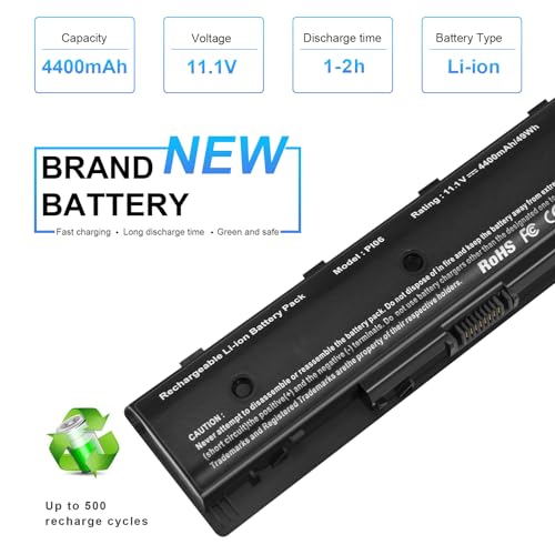 Futurebatt PI06 PI09 710416-001 710417-001 Laptop Battery for HP Pavilion 14-E000 15 15-E000 15t-e000 17-E000 Envy 14 15 15T 17 M7 Touchsmart 17-J000 Notebook - size: PI06 8.86 3.15 1.38in