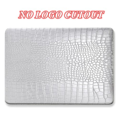 DTangLsm for Crocodile MacBook Air 15 inch Case 2026 2025-2023 M5 M4 M3 M2 | Model A3448 A3241 A3114 A2941, Crocodile Skin Alligator PU Leather Hard Shell Mac Air 15 Case & Keyboard Cover, Shiny Silver - color: Crocodile Shining Silver