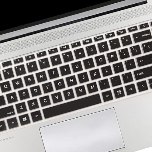 MUBUY Keyboard Cover for 14" HP Probook 440 445 G8 G9 G10, HP Probook 640 G7 G8 Laptop 14 inch, HP Probook 14 Laptop Keyboard Protective Accessories (NOT Fit Probook 440 445 G11 G5 G6 G7)-Black - color: Black