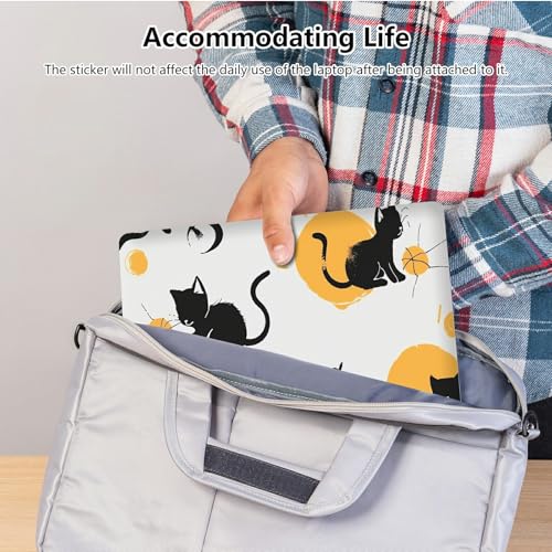 Universal Laptop Skin Sticker with 2 Wrist Pad Skins, Waterproof Scratch Resistant Vinyl Laptop Cover Decal, Cut to Fit for 11–15.6 Inch MacBook HP Dell Lenovo, Cat Pet - color: Cat Pet