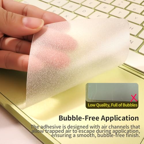 Frosted Transparent Vinyl Skin for 2026 MacBook Neo 13" A3404 | Ultra Thin, Anti-Scratch Dustproof Anti-Fingerprint, Bubble-Free Install, Removable Protective Cover