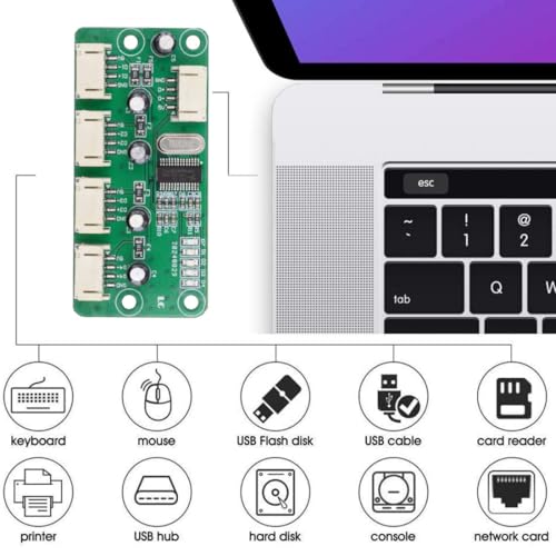 ChenYang 4 Port USB 2.0 HUB,Pitch=2.0mm 4Pin 1 to 4 Splitter Port Multiplier Expansion Adapter for Laptop/Flash Drive/Keyborad/Mouse - style: PH2.0 1-to-4 PH2.0
