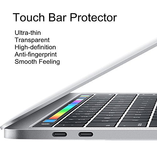 Se7enline Compatible with MacBook Pro 16 inch Touch Bar Cover&Track Pad Protector Protective Film Accessories for Mac Pro 16 inch with Touch bar Touch ID 2019 Released Model A2141, Clear/Transparent - size: 16 inch