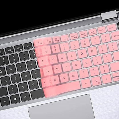 Keyboard Cover Skin for Dell Latitude 3440 3450 5450 5440 5430 5431 5420 14", Latitude 14" 7450 7440 7430 7420 7410 9420 9430, Latitude 16" 7650 7640, Latitude 9520 9510 7520 15.6" 2024-2022-Pink - color: Pink