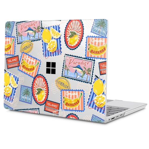 Case for Surface Laptop 5/4/3 13.5", Post Stamps | Hard Shell Case with Keyboard Cover & Screen Protector. Fits Surface Laptop 5/4/3 13.5" Metal Palm Rest Models 1951/1868. - color: Post Stamps
