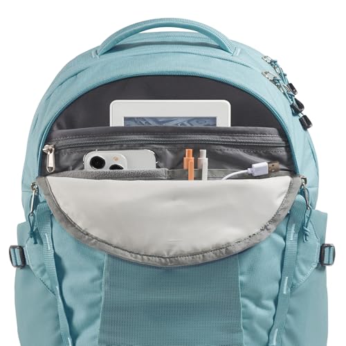 The North Face Recon Laptop Pack, Bl Eclipse Lt Hth/Bl Eclipse, OSFA | Commuter Travel Bag, 18" Laptop Sleeve, Water-Repellent - color: Blue Eclipse Light Heather/Blue Eclipse, size: 30 Liters