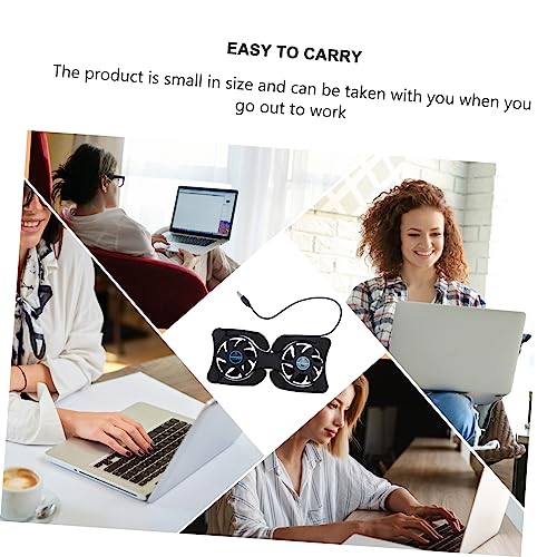 OSALADI Portable Foldable Laptop Cooler Fans USB Powered Notebook Cooling Mat Lightweight Space-Saving Design - Pads for Enhanced Stability Energy Efficient Heat Dissipation