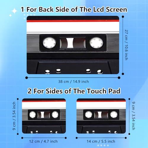 Universal Laptop Skin Sticker Decal for 11.6”12" 13" 13.3" 14" 15" 15.4" 15.6" Reusable Waterproof Scratch-Scratch Resistant Protective Vinyl Laptop Notebook Skin Stickers - Audio Cassette Tape - color: Audio Cassette Tape