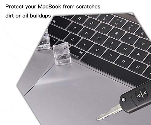 2 Pack MacBook Air 13 A2337 M1 A2179 TrackPad Protector Cover Skin, Clear Anti-Scratch Touchpad Cover Film for 2018 2019 2020 2021 Apple MacBook Air 13 Inch A2337 M1 A1932 A2179 with Touch ID - size: MacBook Air 13
