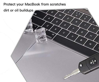 2 Pack MacBook Air 13 A2337 M1 A2179 TrackPad Protector Cover Skin, Clear Anti-Scratch Touchpad Cover Film for 2018 2019 2020 2021 Apple MacBook Air 13 Inch A2337 M1 A1932 A2179 with Touch ID - size: MacBook Air 13