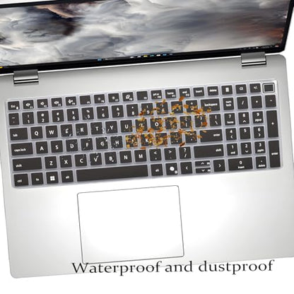 2 PCS Keyboard Cover for 16" Dell Pro 16/Pro 16 Plus/Pro Max 16 PB16250 PB16255 PC16250 PC16255 MC16250 MC16255, Dell Pro Max 18 Plus MB1825 2026-2024 18'' Laptop (NOT FIT Pro 16 Premium DA16250) - color: Black+Clear