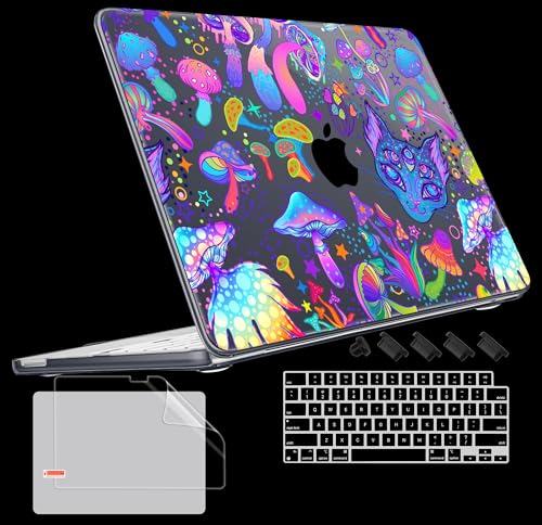 Tuiklol for 2026 MacBook Neo 13 Inch A18 Pro Chip Case, (Model A3404) Anti-Scratch Anti-Drop Slim Hard PC Shell Case with Shockproof Protective MacBook Neo Laptop Cover, Magic Mushrooms - color: Magic mushrooms
