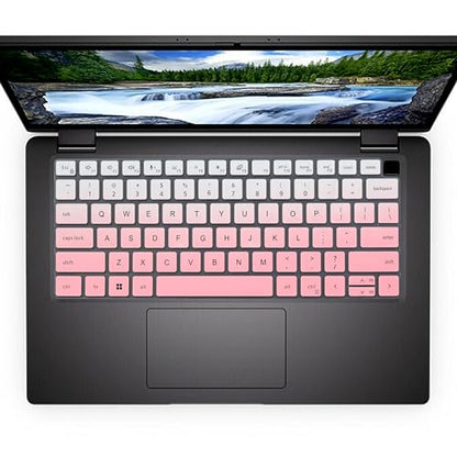 Keyboard Cover for Dell Latitude 3440 5420 5430 5431 5440 5450 7410 7420 7430 7440 7450 9420 9430 14", Dell Latitude 7520 9510 9520 15.6" Laptop, Dell Latitude 14 Keyboard Protector Cover (OmbrePink) - color: OmbrePink