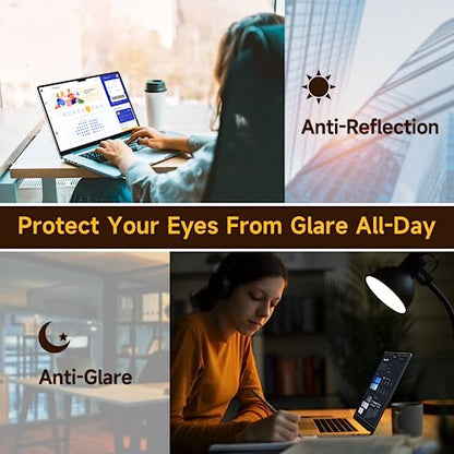 2 Pack Anti Blue Light Screen Protector Compatible with MacBook Air 15 Inch(2023-2026, M2/M3/M4/M5), Eye Protection Matte Anti Glare Screen Protector for 15.3In Mac Air - size: MacBook Air 15inch