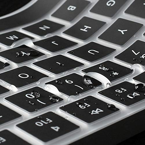 ProElife Ultra Thin Silicone Keyboard Protector Cover Skin for Apple Magic Keyboard & Magic Keyboard 2 (U.S Version, Model: MLA22L/A-A1644, Without Numeric Keypad) (Black) - color: Black
