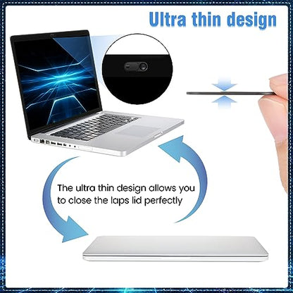 Toojcc Laptop Camera Cover Slide,3 Large+3 Small Ultra Thin Webcam Cover for Laptop,Computer,Tablet,Apple Devices and Tesla Model 3/Y Interior Cabin Camera,Web Cam Blocker Protect Your Privacy - size: 3 Big + 3 Small