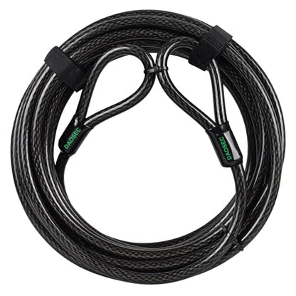 33 ft x 1/2" Heavy Duty Cut-Proof Security Cable, Kayaking & Outdoor Equipment - size: 33 FT