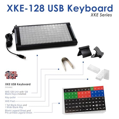 X-keys Programmable Keypads and Keyboards (128 Keys, XKE-128) Made in USA - style: 128 Key