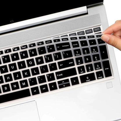 Keyboard Cover for 15.6" HP ProBook 450 G8 G9 G10 / ProBook 455 G8 G9 G10 /ProBook 650 G8/HP Zbook Power G8 G9 15.6" Keyboard Protective Cover Skin (NOT fit ProBook 450 455 650 G6 G7)-Black - color: Black