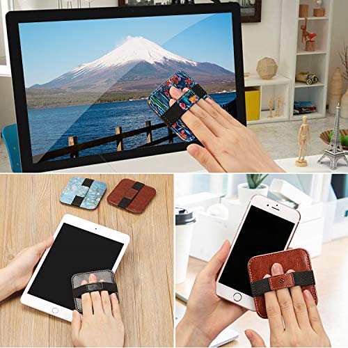 FINTIE Screen Cleaning Pad, [4 Pack] Soft Cloth Car Phone Screen Cleaner | Microfiber Wipe Cleaning with Elastic Strap for iPad, iPhone, MacBook, Tablets, Laptop, Monitor (Blossom) - color: Blossom