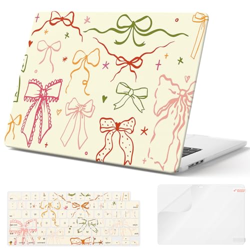 iCasso for MacBook Air 15 inch Case 2026 2025-2023 Release M5 A3448 M4 A3241 M3 A3114 M2 A2941, Slim Anti-Scratch Protective Hard Shell Case+Keyboard Cover for Mac Air 15.3, Colorful Ribbon - color: Colorful Ribbon