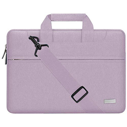 Hseok Laptop Shoulder Bag 15 15.6 16 Inch Briefcase,Compatible MacBook Pro/Neo 16",MacBook Air/Pro 15,XPS 15/16 and most 15.6-16 and Most 15-16 Notebooks,Spill-Resistant Handbag,Purple - color: Purple, size: 15-16 inch