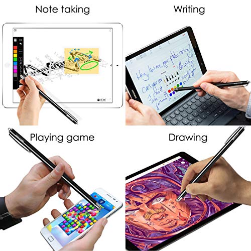 Stylus Pen Styluses Pens Long Extra Universal Pencil Capacitive Stylus Tablets Tablet Touch Screen Touchscreens Stylus for Apple iPad Pro iPad mini iPad Air iPhone with Replacement Tip